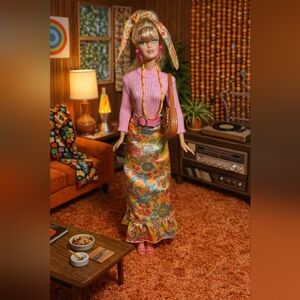 Most Mod Becky/Francie Reproduction Vintage 70's Outfit with Here & Now Barbie